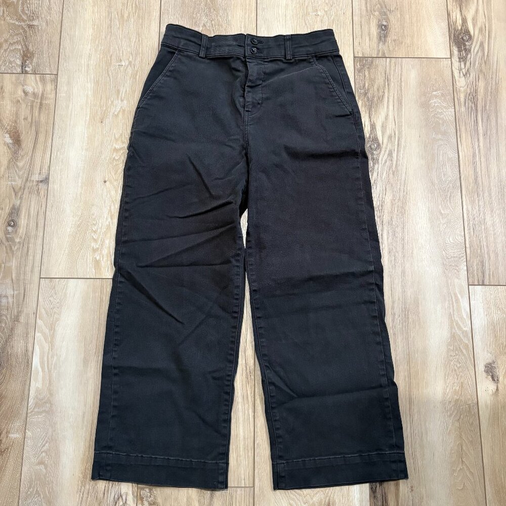 Women’s Everlane The Organic Wide-Leg Pant Black 12